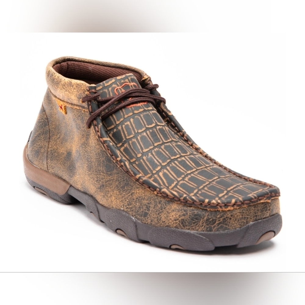 Twisted X Men's Caiman Print Driving Mocs - Moc Toe